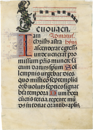 Lot 512, Auction  117, Antiphonarium, Handschrift Pergament (Einzelblatt). Italien 1460