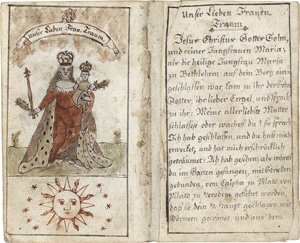 Lot 520, Auction  117, Gebetbuch, Spätbarockes Andachts- und Gebetbuch. Deutsche Handschrift in roter und graubr