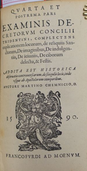 Lot 554, Auction  117, Chemnitz, Martin, Examinis decretorum concilii Tridentini