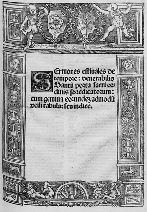 Lot 585, Auction  117, Sanctius de Porta, Opus concionatorium venerabilis Santii de porta
