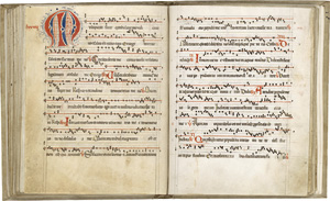 Lot 1001, Auction  117, Antiphonale-Fragment, Lateinische Handschrift auf Pergament. 