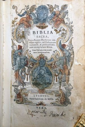 Lot 1056, Auction  117, Biblia latina, Biblia Sacra, ex postremis doctorum omnium vigiliis, ad Hebraicam veritatem et probatissimorum exemplarium fidem