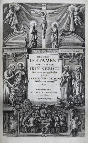 Lot 1057, Auction  117, Costerus, Franciscus und Biblia neerlandica, Het Niev Testament onses heeren Iesu Christi