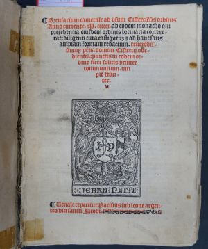Lot 1070, Auction  117, Breviarium camerale ad usum Cisterciensis ordinis, Paris, Wolfgang Hopil für Jean Petit, 1510