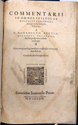 Lot 1082, Auction  117, Aretius, Benedictus, Commentarii in omnes epistolas D. Pauli