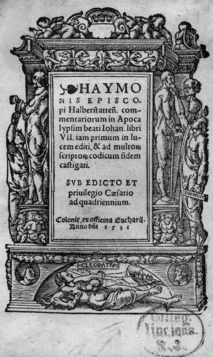 Lot 1127, Auction  117, Haymo von Halberstadt, Commentariorum in Apocalypsim