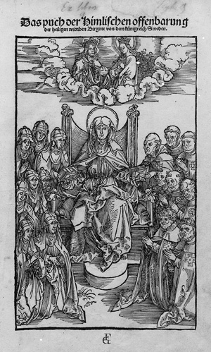 Lot 1180, Auction  117, Birgitta von Schweden und Dürer, Albrecht - Illustr., Das puch der Himlischen offenbarung der heiligen wittiben Birgitt von dem künigreich Sweden