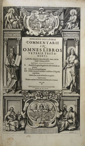 Lot 1208, Auction  117, Piscator, Johannes, Commentarii in omnes libros veteris testamenti