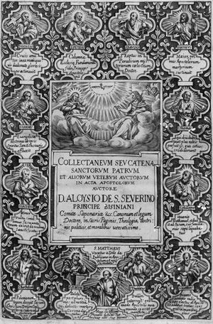 Lot 1211, Auction  117, Sanseverino, Luigi de, Collectaneum seu catena sancotrum patrum et aliorum veterum auctorum