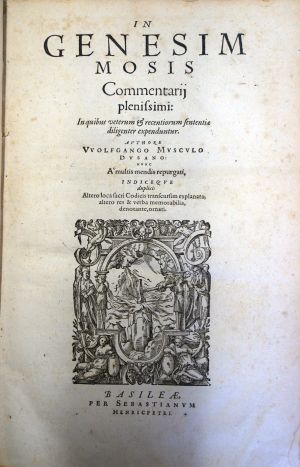 Lot 1219, Auction  117, Musculus, Wolfgang, In Genesim Mosis commentarii plenissimi