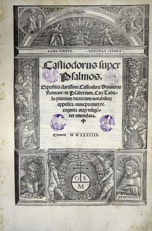 Lot 1226, Auction  117, Cassiodorus, Flavius Magnus Aurelius, Super Psalmos