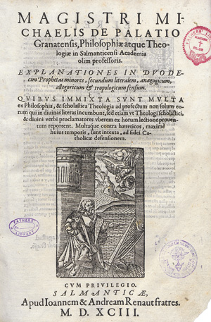 Lot 1242, Auction  117, Palacio, Miguel de, Explanationes in duodecim prophetas minores
