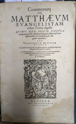 Lot 1304, Auction  117, Musculus, Wolfgang, Commentarii in Matthaeum evangelistam