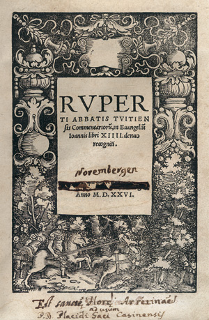 Lot 1348, Auction  117, Rupert von Deutz, Commentariorum in Evangelium