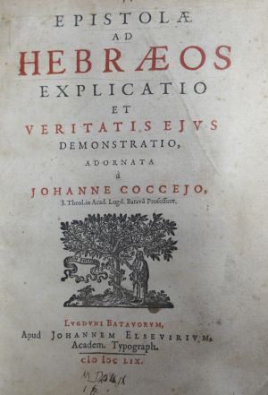 Lot 1371, Auction  117, Coccejus, Johannes, Epistolae ad Hebraeos explicatio