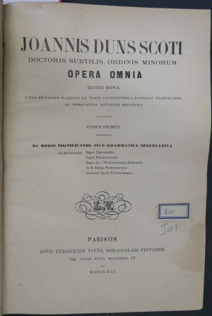 Lot 1459, Auction  117, Duns Scotus, Johannes, Opera omnia