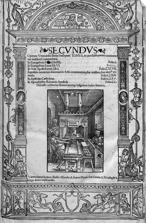 Lot 1482, Auction  117, Beda Venerabilis, Secundus Operum Venerabilis Bedæ Presbyteri Tomus