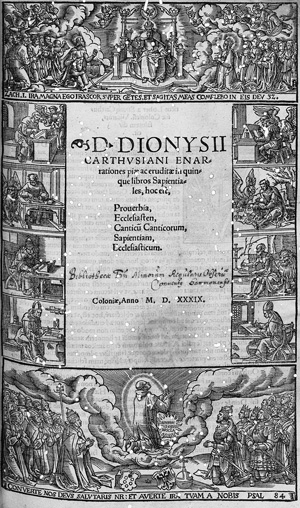 Lot 1489, Auction  117, Dionysius Carthusianus, Enarrationes piae ac eruditae in quinque libros sapientalis