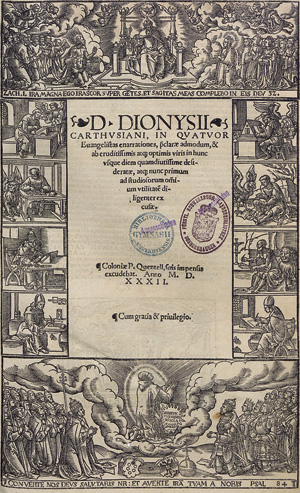 Lot 1490, Auction  117, Dionysius Carthusianus, In quatuor evangelistas enarrationes