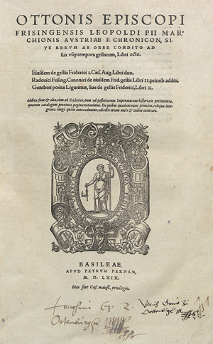Lot 1517, Auction  117, Otto Frisingensis, Chronicon sive rerum ab orbe condito as sua usque tempora gestae