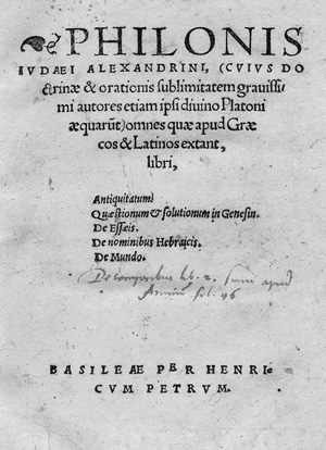 Lot 1519, Auction  117, Philon von Alexandria, Omnes quae apud Graecos & Latinos extant