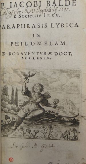 Lot 1540, Auction  117, Balde, Jacob, Paraphrasis lyrica in Philomelam 