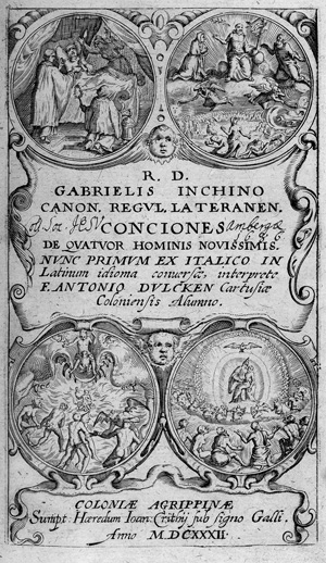 Lot 1556, Auction  117, Inchino, Gabriele, Conciones de quatuor hominis novissimis