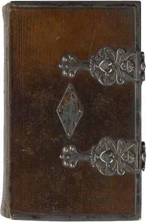 Lot 1629, Auction  117, Einbände, Lederband mit Silberblechbeschlägen