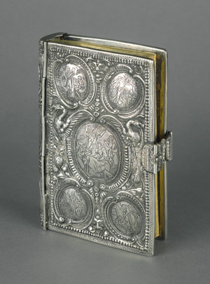 Lot 1632, Auction  117, Einbände, Silbereinband mit 13 prächtigen ziselierten Medaillons mit biblischen Szenen