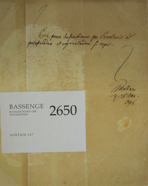 Lot 2650, Auction  117, Woellner, Johann Christoph von, Signiertes Schriftstück