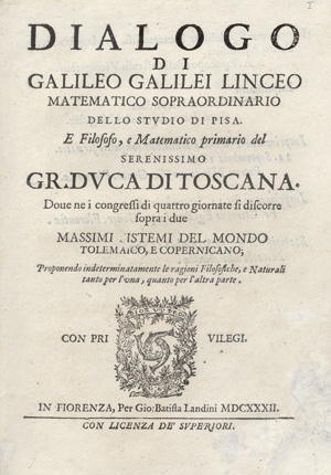 Lot 2823, Auction  117, Galilei, Galileo, Dialogo