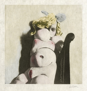 Lot 3024, Auction  117, Bellmer, Hans, La poupée (The Doll). Farbige Aquatinta-Radierung auf Japanpapier, nummeriert "106/150