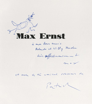 Lot 3115, Auction  117, Waldberg, Patrick und Ernst, Max - Illustr., Max Ernst (mitWidmung und Zeichnung)