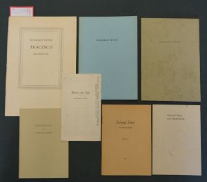 Lot 3174, Auction  117, Hesse, Hermann und Privatdrucke, Konvolut von 7 Privatdrucken, davon 3 von Hesse signiert
