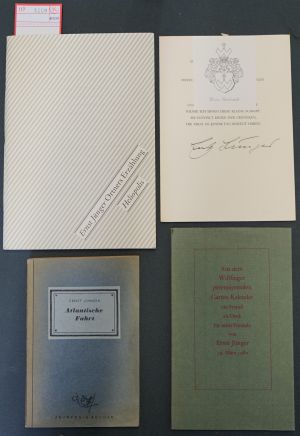 Lot 3209, Auction  117, Jünger, Ernst, Konvolut von 4 kleineren Drucken, davon 2 eigenhändig signiert