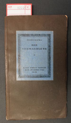Lot 3222, Auction  117, Kafka, Franz, Die Verwandlung (2. Ausgabe 1917)