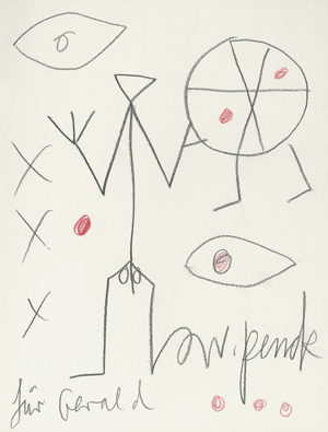 Lot 3316, Auction  117, Penck, A. R., Ausstellung Galerie Michael Haas (mit Originalzeichnung) + Beigaben