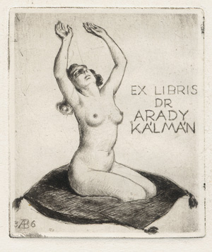 Lot 3446, Auction  117, Erotische Exlibris, Sammlung von 37 erotischen Exlibris ungarischer Künstler 