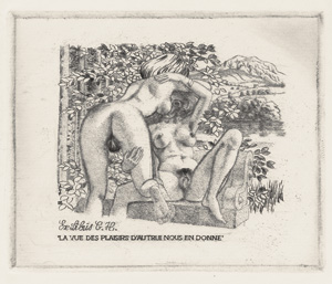 Lot 3451, Auction  117, Erotische Exlibris, Sammlung von 11 erotischen Exlibris in Orig.-Graphik