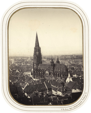 Lot 4060, Auction  117, Hase, Gottlieb Theodor, Freiburg Münster from the Schlossberg