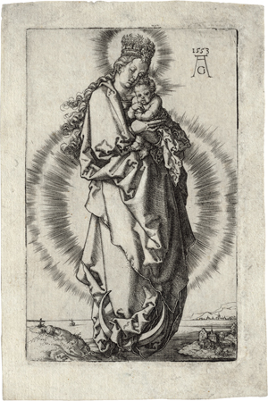 Lot 5002, Auction  117, Aldegrever, Heinrich, Madonna mit dem Kind auf der Mondsichel