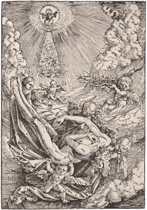 Lot 5012, Auction  117, Baldung, Hans, Der Leichnam Christi von Engeln zum Himmel getragen