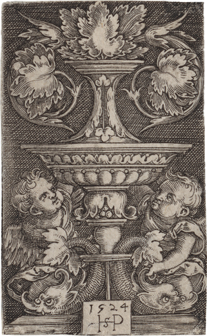 Lot 5021, Auction  117, Beham, Hans Sebald, Vase mit zwei Genien
