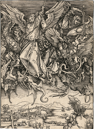 Lot 5057, Auction  117, Dürer, Albrecht, Michaels Kampf mit dem Drachen
