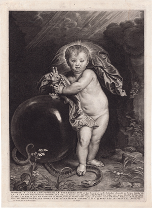 Lot 5108, Auction  117, Jode II, Pieter de, Das Christuskind als Salvator Mundi