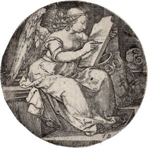 Lot 5143, Auction  117, Monogrammist FG, Sitzende weibliche Figur in einer Landschaft, auf eine Vase gestützt