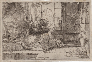 Lot 5162, Auction  117, Rembrandt Harmensz. van Rijn, Die Heilige Familie mit der Katze