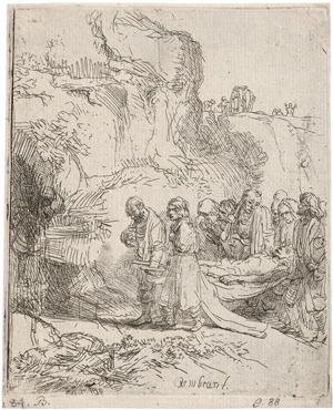 Lot 5165, Auction  117, Rembrandt Harmensz. van Rijn, Christus zu Grabe getragen