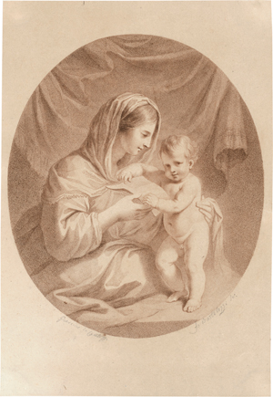 Lot 5222, Auction  117, Bartolozzi, Francesco, Die Jungfrau lehrt dem Christkind lesen