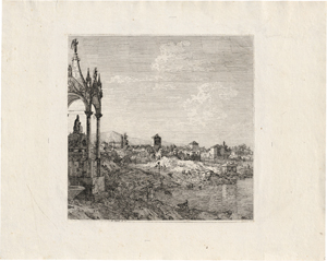 Lot 5228, Auction  117, Canaletto, Ansicht einer Stadt mit Bischofsgrab